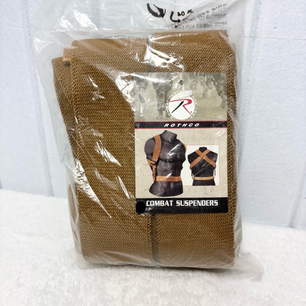 Rothco‎ Combat Suspenders in Brown Brand New